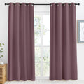 NICETOWN Kitchen Blackout Window Curtain Panel, Dry Rose, 1 Panel, 55 by 86 inches Long, Home Fashion Thermal Insulated Solid Grommet…
