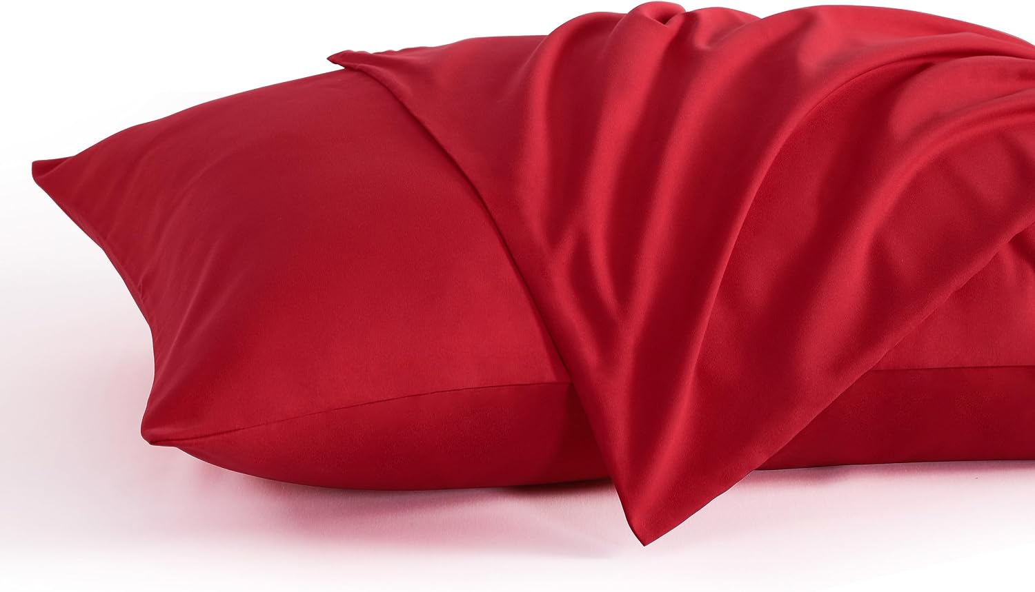 Ntbay King Pillow Cases Set of 2, 2 Pack Brushed Microfiber 20x40 Pillow Cases, Soft, Wrinkle, Fade, Stain Resistant Red Pillow Cases with…