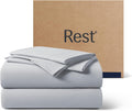 Rest ® Evercool®+ Cooling Sheet Set, Cali King Size, Light Gray, Breathable Bed Sheets for Hot Sleeper and Night Sweats, with Pillowcases,…