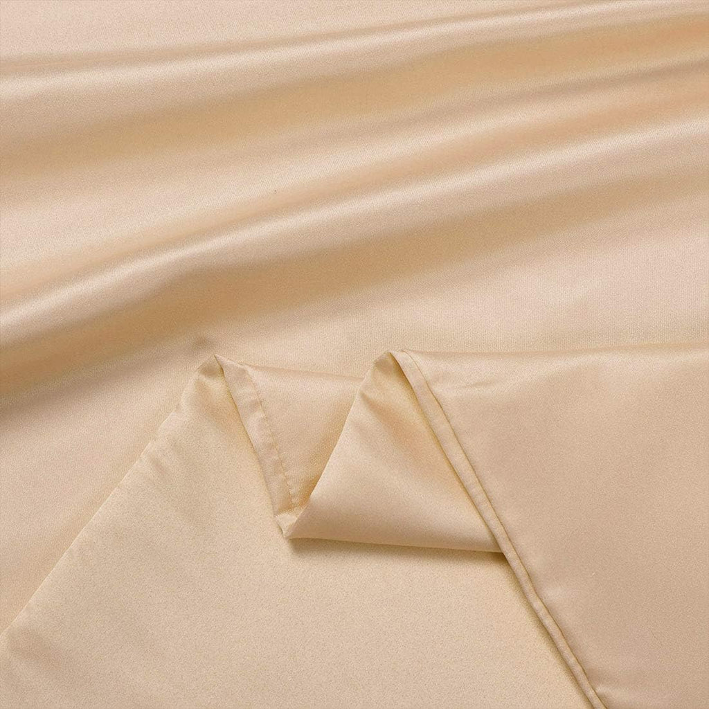 uxcell Body Pillow Cover 20x48 Inch Champagne Silky Satin Body Pillowcases for Hair and Skin Luxury Cooling Soft Smooth Washable