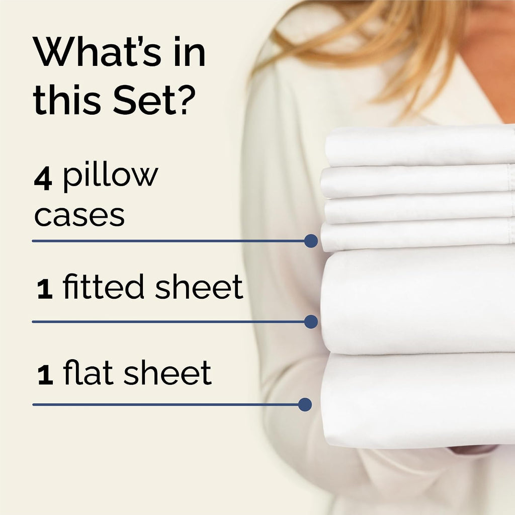 King 6 Piece Sheet Set - Comfy, Breathable & Cooling - Soft Hotel Luxury Bedding for Women, Men, Kids, Teens and Children - 1 Flat & 1…