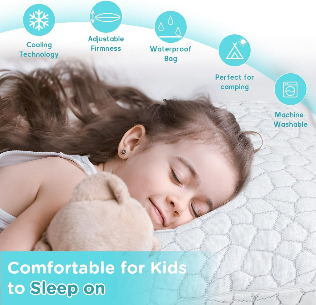Supamodern SUPA MODERN Cooling Bed Pillows for Sleeping 1 Pack Shredded Memory Foam Pillows Adjustable Cool Pillow for Side Back Stomach Sl…