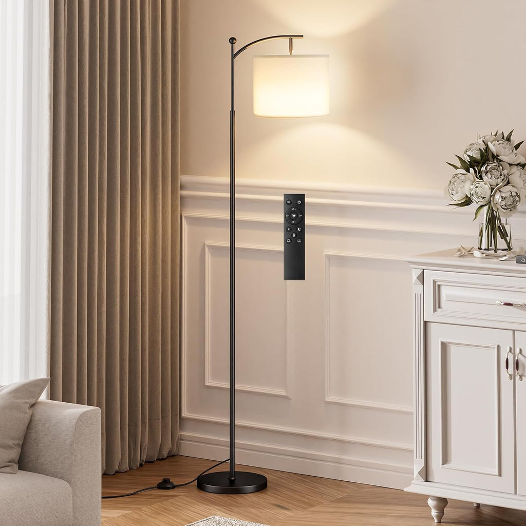 Ambimall 60" Floor Lamp with Remote Control and Stepless Dimmable Bulb, Colors Temperature & Brightness Adjustable, Modern Floor Lamps…