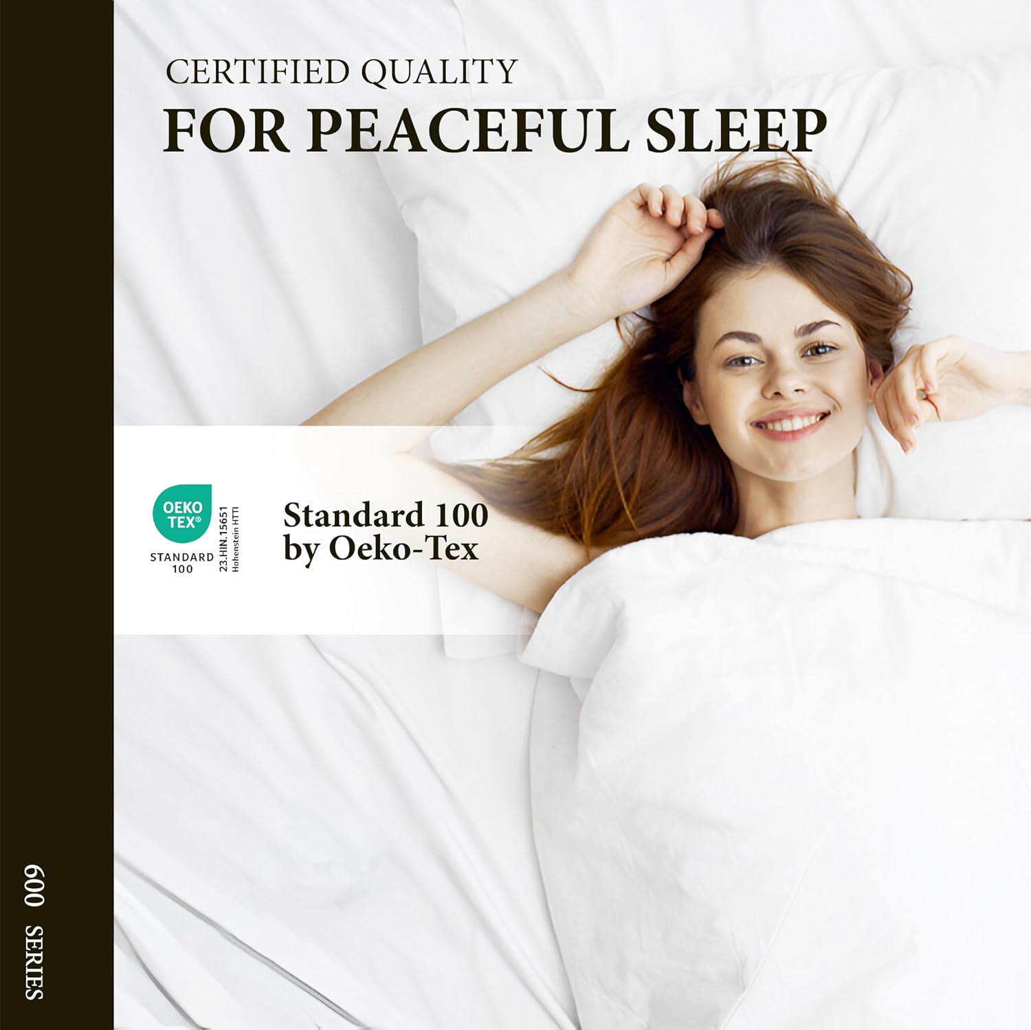 AshtonSheets 100% Egyptian Cotton Full Size Sheet Set - 600 Series Refined Collection Sheets Set for Full Size Bed (4 PC, White), Soft, Coo…