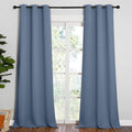 NICETOWN Living Room Blackout Curtains 90 inches Long, Thermal Insulated Noise Reducing Curtains for Unicorn Theam Kids Room (Stone Blue…