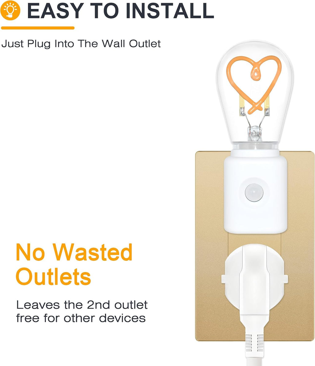 LED Night Light with Motion Sensor, Night Lights Plug into Wall, Dimmable Light Sensor, Home Decor for Kids Gifts, Halloween, Christmas…