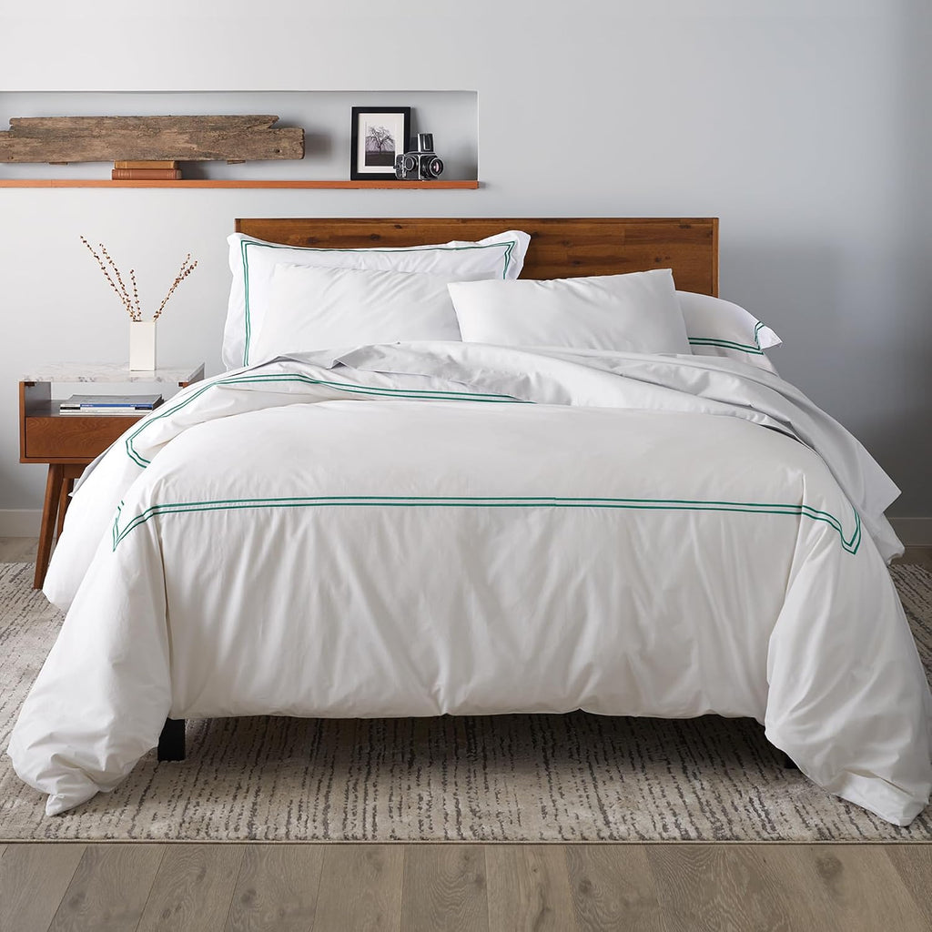 Ella Jayne Twin Duvet Cover (2 Pcs), 100% Cotton Percale, Twin/Twin XL, Soft, Breathable & Lightweight Including Duvet Cover (1 Piece)…
