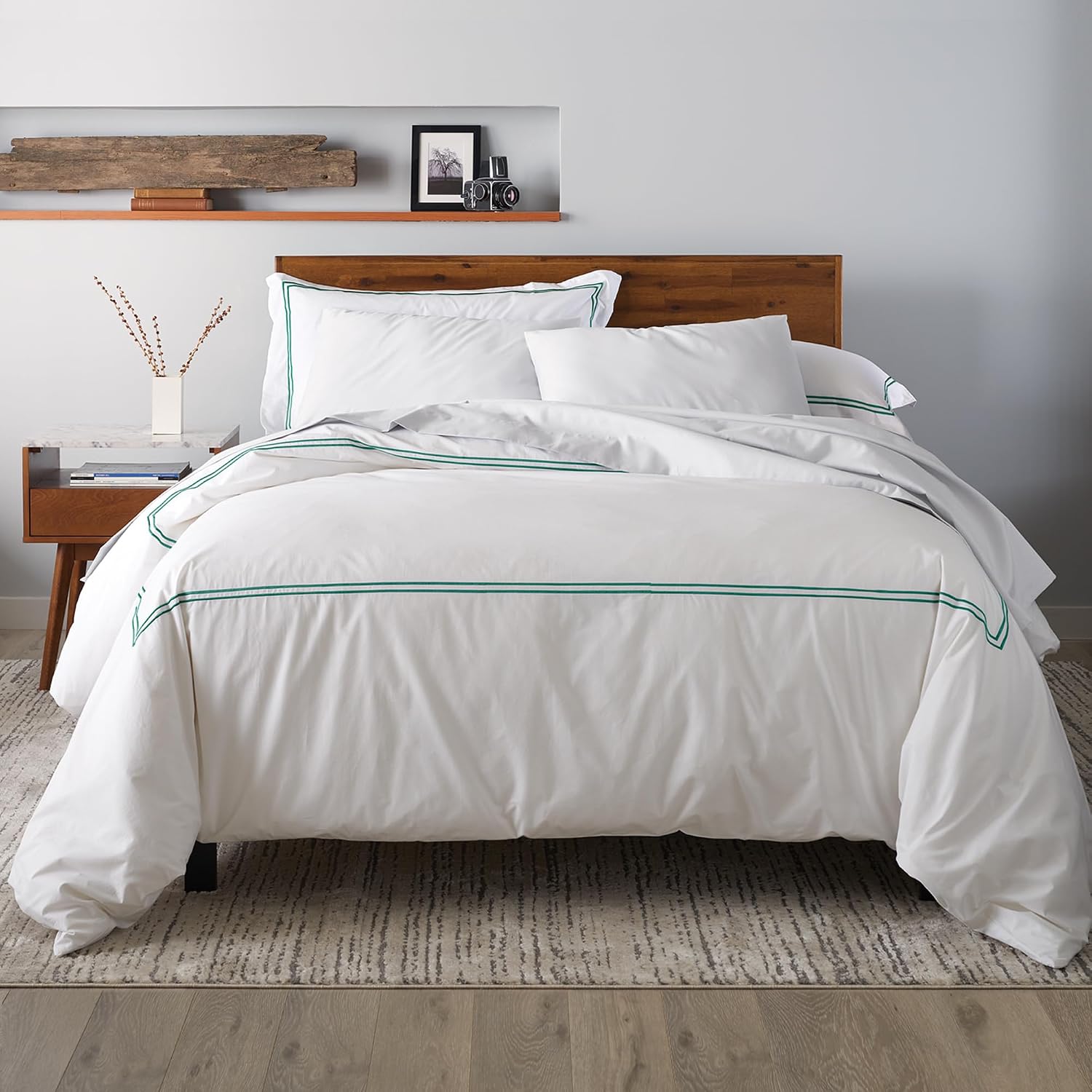 Ella Jayne Twin Duvet Cover (2 Pcs), 100% Cotton Percale, Twin/Twin XL, Soft, Breathable & Lightweight Including Duvet Cover (1 Piece)…