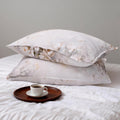 Chuffed 100% French Linen Pillow Cases Watercolor Peony Print, Farmhouse Floral Stone Washed Pillow Shams with Envelope Closure Soft Breath…