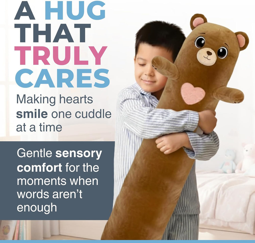 CuddlePaws Cuddle Paws Bear Plush Body Pillow for Kids | Long Stuffed Animal Cuddle Pillow | Soft Hugging Toy | Plushie Gift for Girls & Bo…