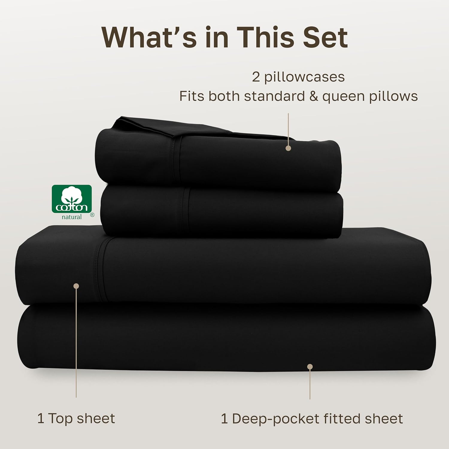 CaliforniaDesignDen California Design Den Soft 100% Cotton Queen Size Bed Sheets Set, 400 TC Good Housekeeping Award Winner, Silky Smooth S…