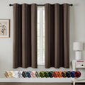 Miulee Blackout Curtains for Bedroom Living Room 2 Panels, Thermal Insulated Room Darkening Drapes Grommet Noise Reducing Light Blocking Wi…