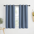 Nicetown Blackout Short Curtains for Kitchen - Thermal Insulated Solid Grommet Top Room Darkening Curtain Panels/Draperies for Bedroom/Cafe…