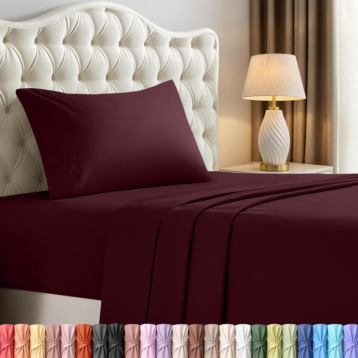 Utopiabedding Utopia Bedding Twin XL Sheet Set – 3 Piece Bed Sheets for Twin XL Size Bed, Soft and Breathable Microfiber, Includes 1 Fitted…