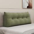 Headboard Wedge Pillows for Sitting Up in Bed Rest Adult, Triangular Upholstered Stuffed Reading Pillow for Sofa Couch Back Cushions…