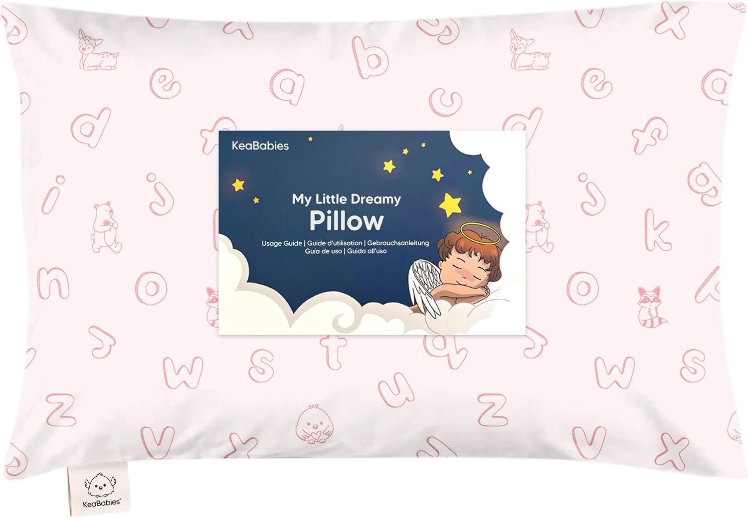 Toddler Pillow with Pillowcase - 13x18 My Little Dreamy Kids Travel Bed Pillows for Sleeping, Organic Cotton Small Pillowcase, Soft &…