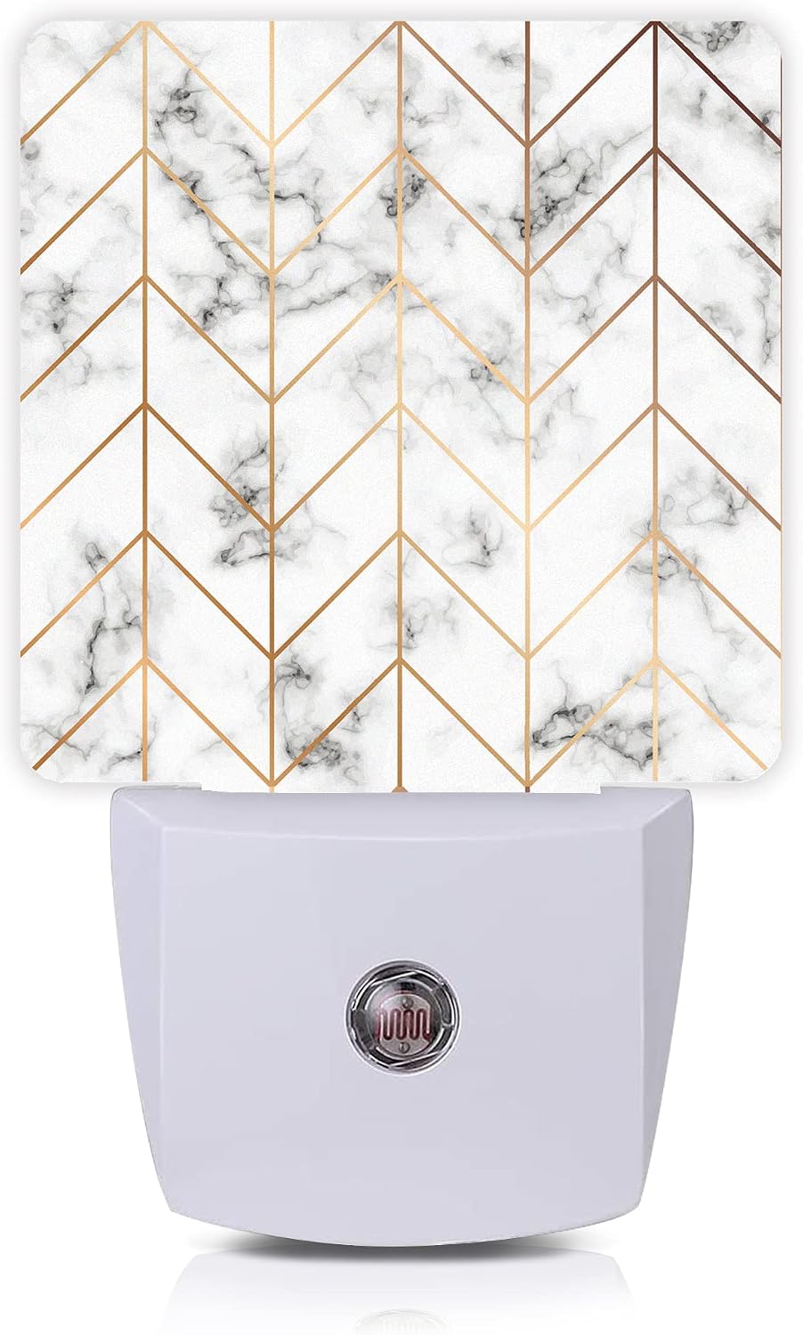 Marble Line Geometric Night Light, Plug-in Night Lights with Dusk-to-Dawn Sensor for Stairway/Hallway/Kitchen Sleep Friendly lamp for…