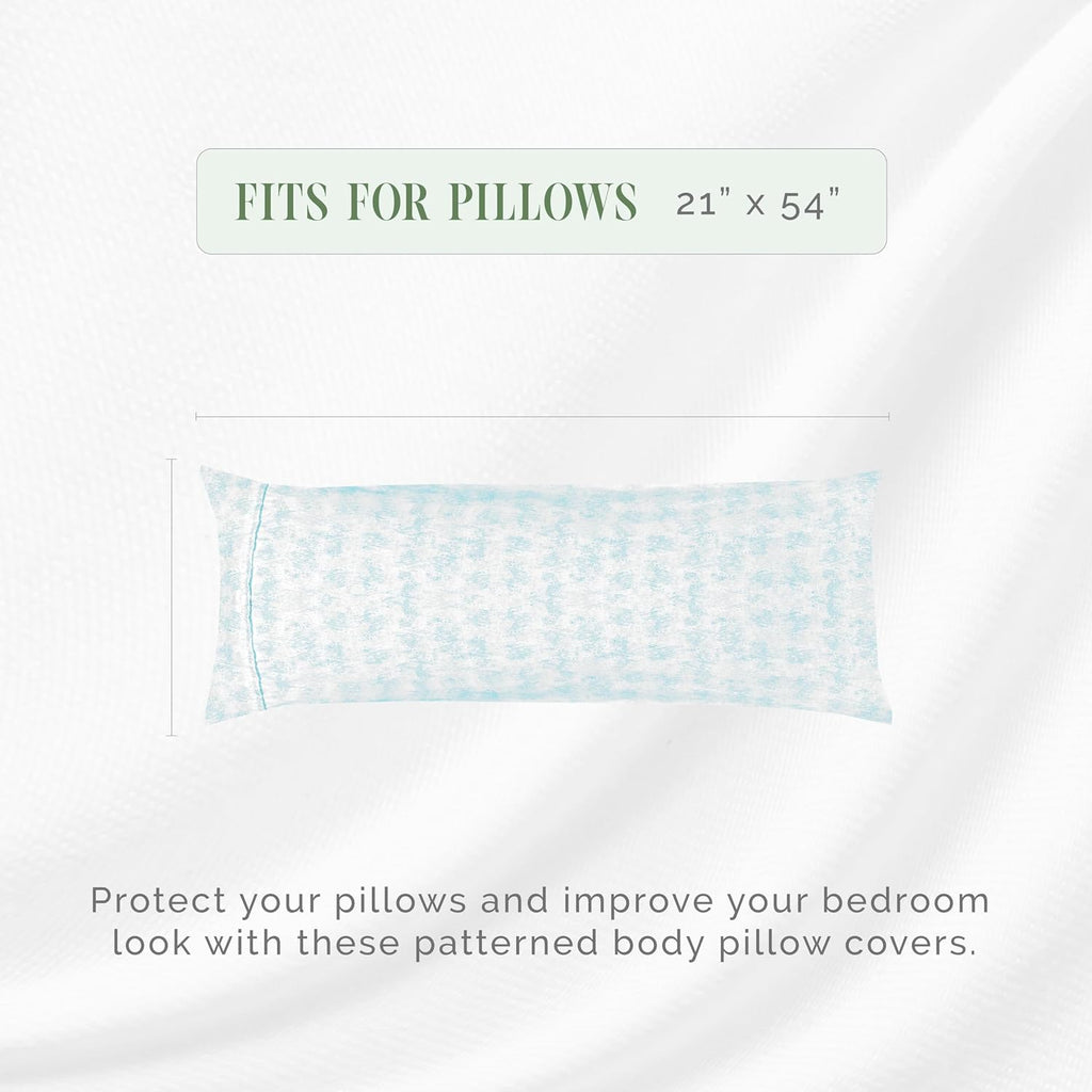 Elegantcomfort Elegant Comfort Ultra Soft 1-Piece Set Sea Waves Print Pillowcases - 1500 Hotel Quality Microfiber, Soft and Smooth Hidden Z…