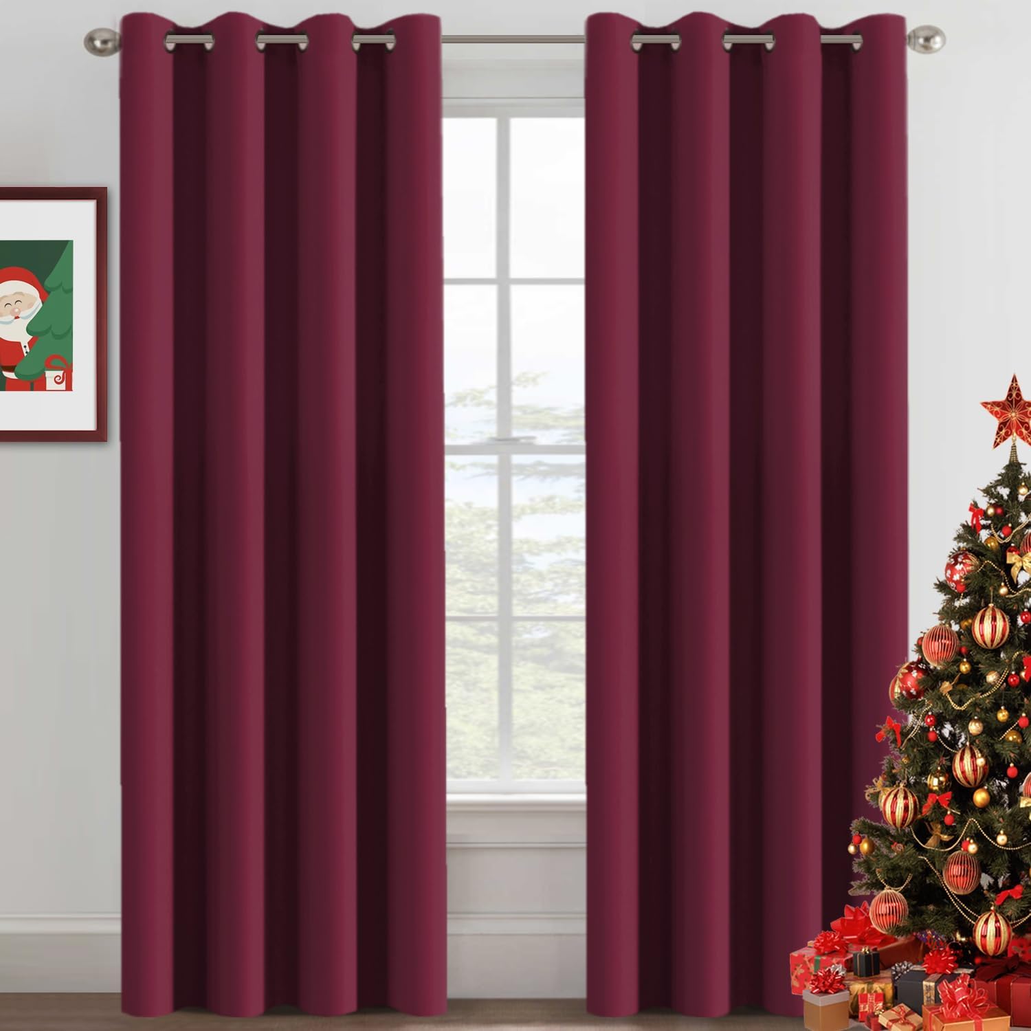 H.VERSAILTEX Light Blocking Blackout Curtains Window Treatment Thermal Insulated Grommet Energy Saving Curtains/Drapes for Bedroom/Living…