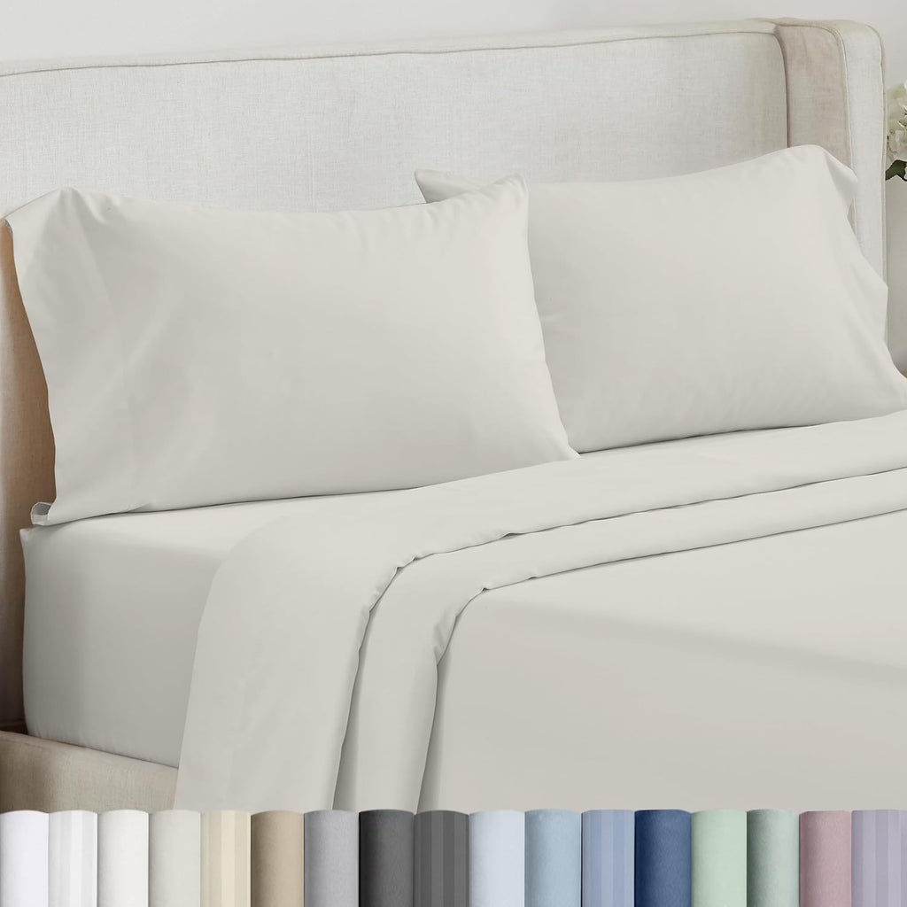 California Design Den Pillow Cases Standard Size Cotton Set of 2 - Soft, Silky 500 Thread Count 100% Cotton Sateen, Breathable Standard…