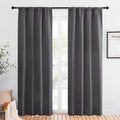 NICETOWN Blackout Curtains 84 for Office - 3 Pass Microfiber Noise Reducing Thermal Insulated Solid Rod Pocket Blackout Window…