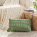 Fancy Homi Decorative Throw Pillow Covers for Bed Couch Bedroom Bench, Soft Corduroy Solid Pillow Case, Rustic Farmhouse Boho Room…