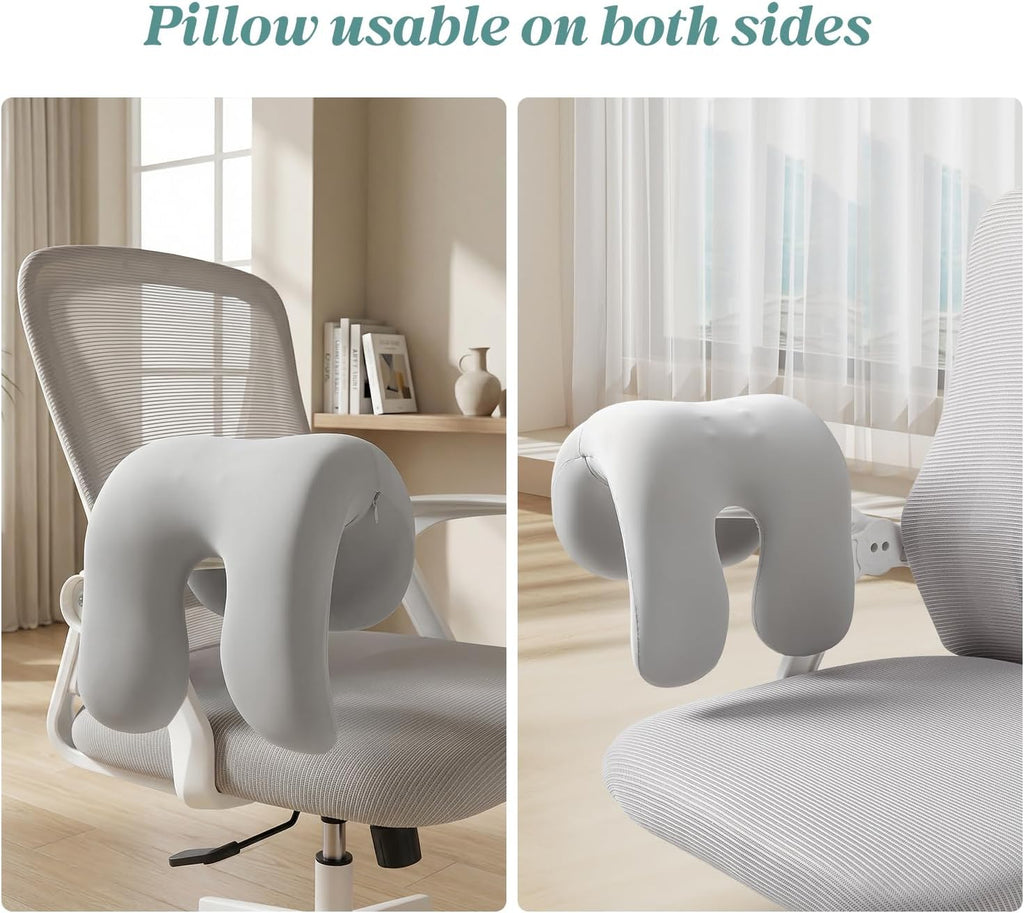 SheRest Office Chair Neck Pillow, Memory Foam Ergonomic Nap Pillow Office Chair Headrest Accessory, Neck Support Pillow Ideal for Office…