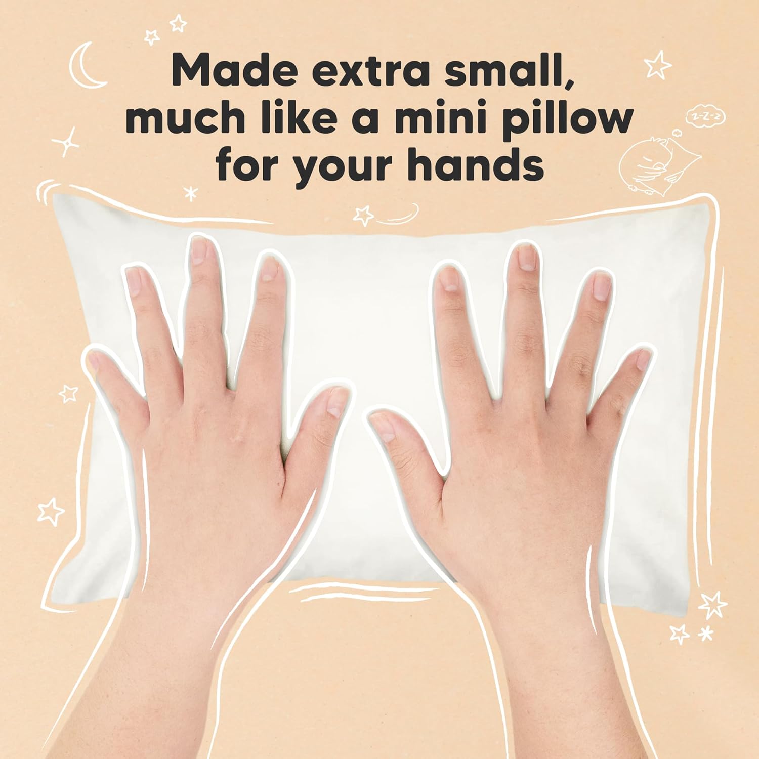 Mini Toddler Pillow with Pillowcase - 9x13 My Little Dreamy Travel Kids Pillow for Sleeping, Toddler Bed, Small, Tiny, Organic Cotton…