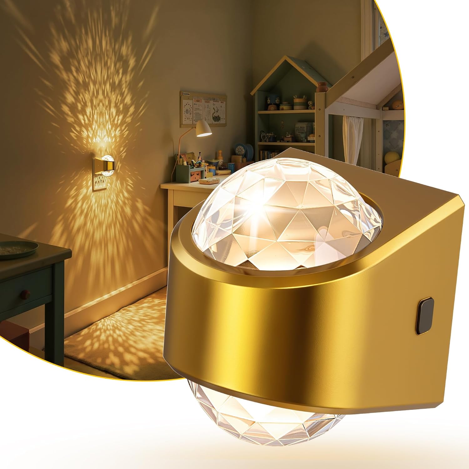 L LOHAS LED Projector Night Light, Night Lights Plug into Wall, Plug in Night Light with Dusk to Dawn Sensor,3000K Soft White, Projector…