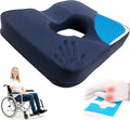 FoKon Gel & Memory Foam Wheelchair Seat Cushion, Donut Pillow for Tailbone, Bed Sore Cushions for Butt, Pressure Relief, Sciatica, Coccyx, hemor…