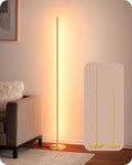 Edishine LED Corner Floor Lamp, Modern Dimmable Light, Adjustable Height, 57.5" Minimalist Tall Lamp for Living Room, Bedroom, Office,…