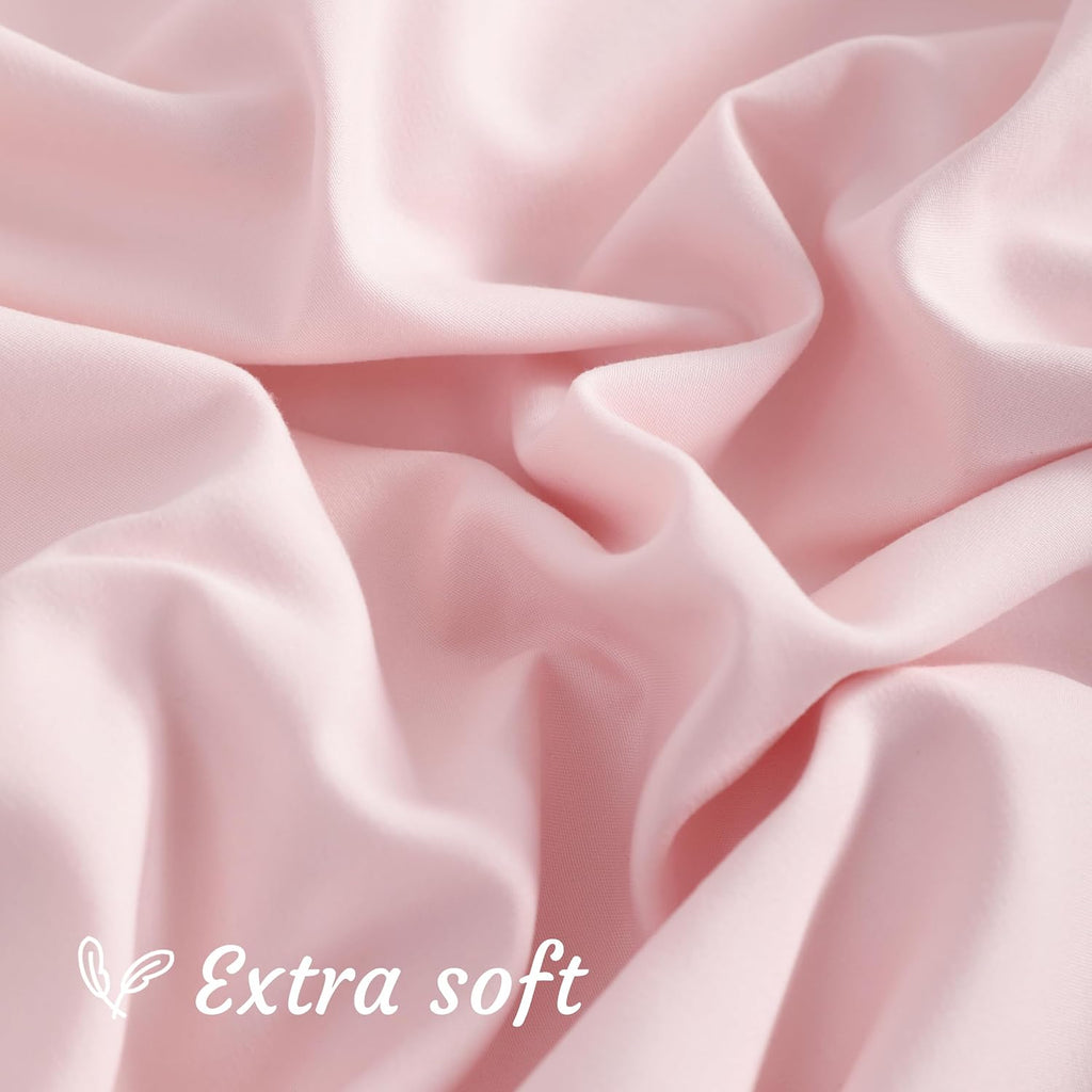 Ntbay Body Pillow Cases Set of 2, 2 Pack Brushed Microfiber 20x54 Pillow Cases, Soft, Wrinkle, Fade, Stain Resistant Blush Pink Pillow Case…