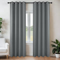 Joydeco Blackout Curtains 72 Inch Length 2 Panels Set, Thermal Insulated Long Curtains& Drapes 2 Burg, Room Darkening Grommet Drapes for Li…