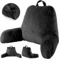 ACH Reading Pillow with Arms for Adults - Adjustable Memory Foam Bed Rest Pillow, Lumbar & Neck Back Support, Soft Velvet Cover Machine…