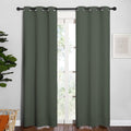NICETOWN Thermal Curtains for Kids Room, Window Treatment Thermal Insulated Solid Grommet Blackout Drape Panels for Bedroom (Dark…