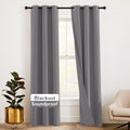 Rybhome RYB HOME Soundproof Curtains 84 inches - 3 Layers Blackout Curtains Noise Reducing Thermal Insulted Drapes for Bedroom Living Room…