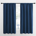 NICETOWN 2 Panels Blackout Curtains, Rod Pocket Thermal Insulated Curtains for Bedroom, Room Darkning Shading Blinds Modern Home…