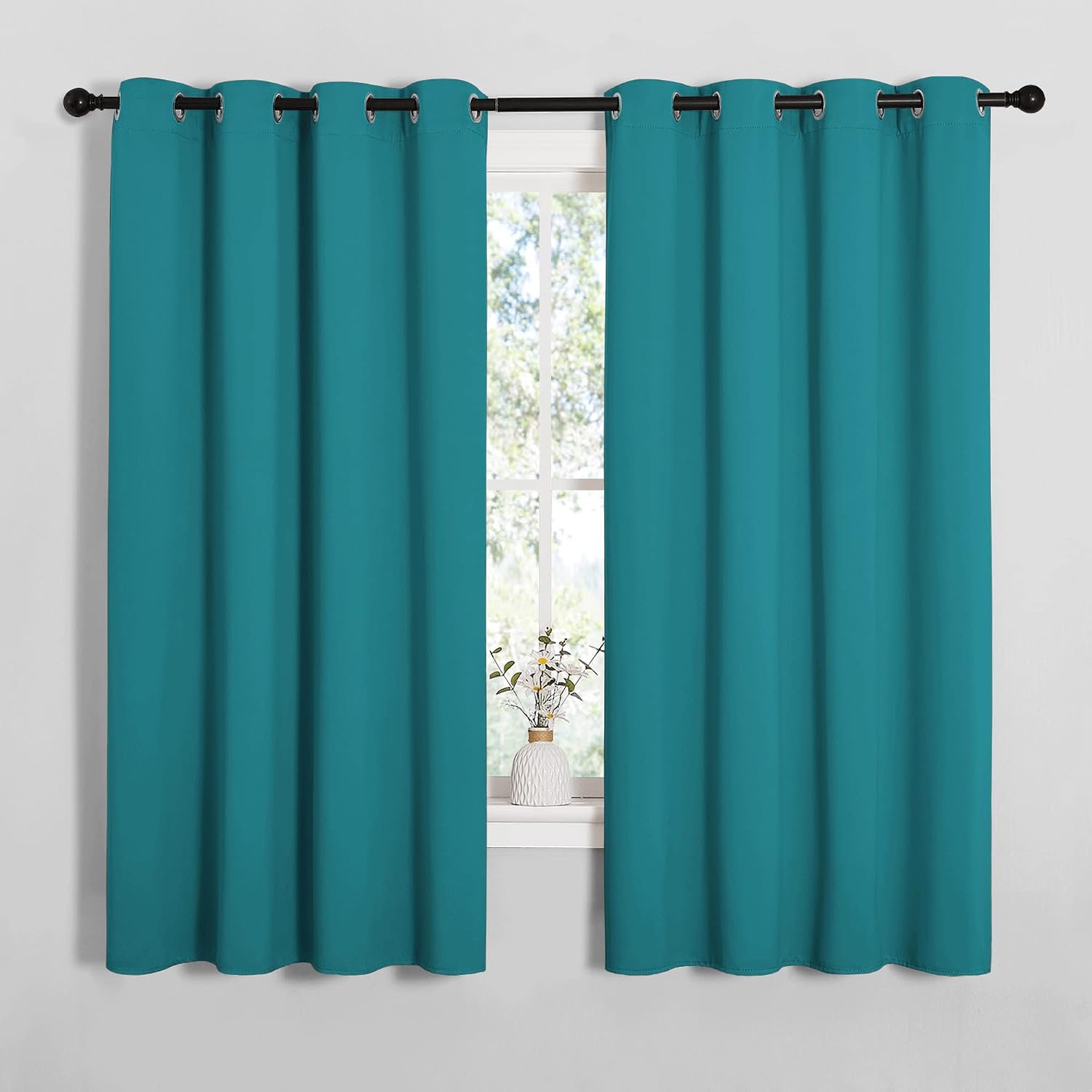 NICETOWN Room Darkening Curtains 68 inch Length 2 Panels, Thermal Insulated Grommet Blackout Curtains for Modern Casual Elegant Bedroom…