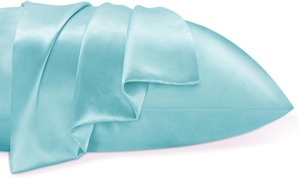 Bedelite Satin Pillowcase for Hair and Skin, Super Soft and Cooling Similar to Silk Pillow Cases 2 Pack with Envelope Closure, Gift for Wom…
