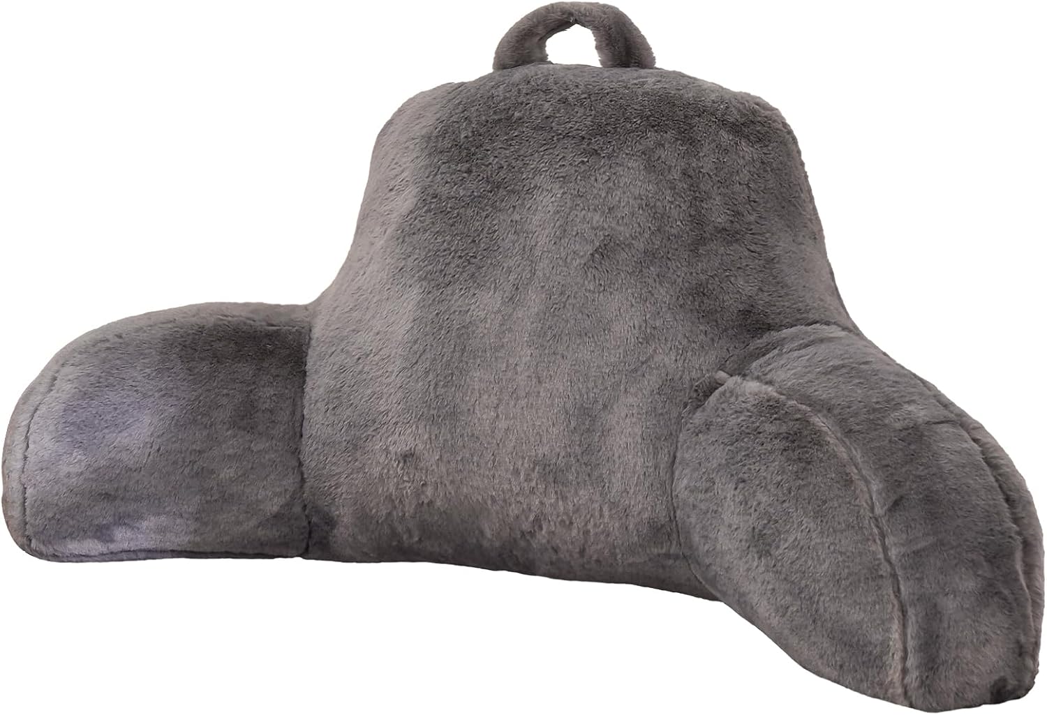 Aimuan Reading Pillow Bed Rest Pillow with Arms Rabbit Fur Cushion for Adults Teens Incline Rest Sitting up & Sleeping Snoring Pillow…