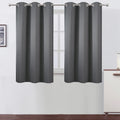 Lemomo Grey Blackout Curtains 34 x 54 Inch Length/Set of 2 Curtain Panels/Thermal Insulated Room Darkening Blackout Curtains for Bedroom 54…