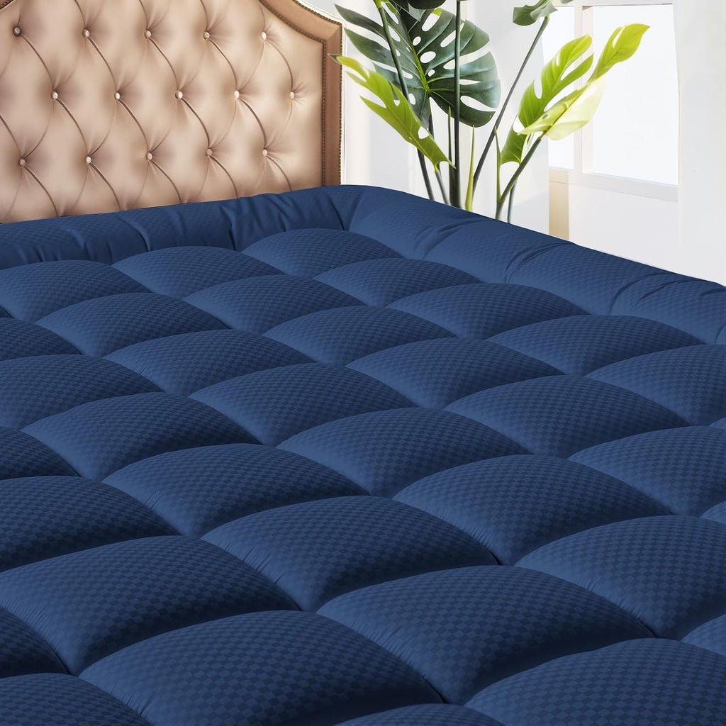 Matbeby Twin Size Mattress Pad - Cooling Breathable Mattress Topper, Quilted Fitted Mattress Protector, Pillow Top Mattress Cover with 8-21…