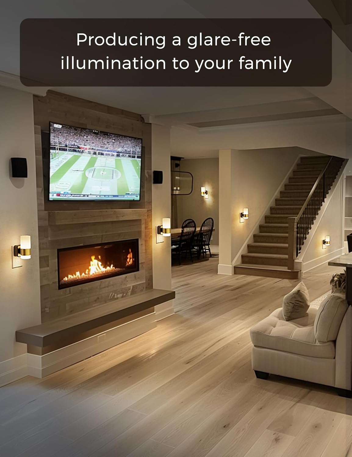 L LOHAS LED Dimmable Night Light 2 Pack, Dusk to Dawn Sensor, Support 0-100 Lumen Brightness Ajdustable, 3000K Soft White