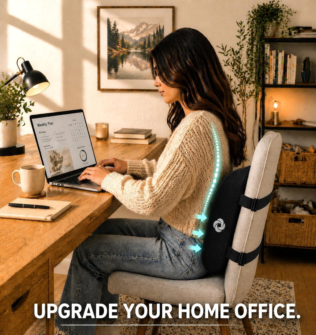 Samsonite Lumbar Support Pillow for Office Chair, Lower Back Support for Car, Back Pillow Desk Chair Cushion with Memory Foam, Improved…