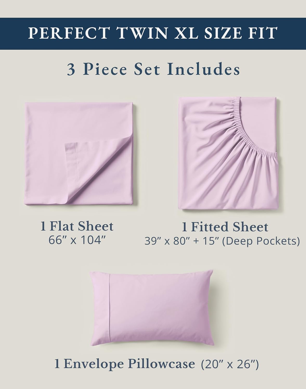 LaneLinen LANE LINEN 100% Organic Cotton Sustainably Produced Extra Large Twin Sheets for Hospital Bed, Fully Elasticized Reinforsed Seams,…