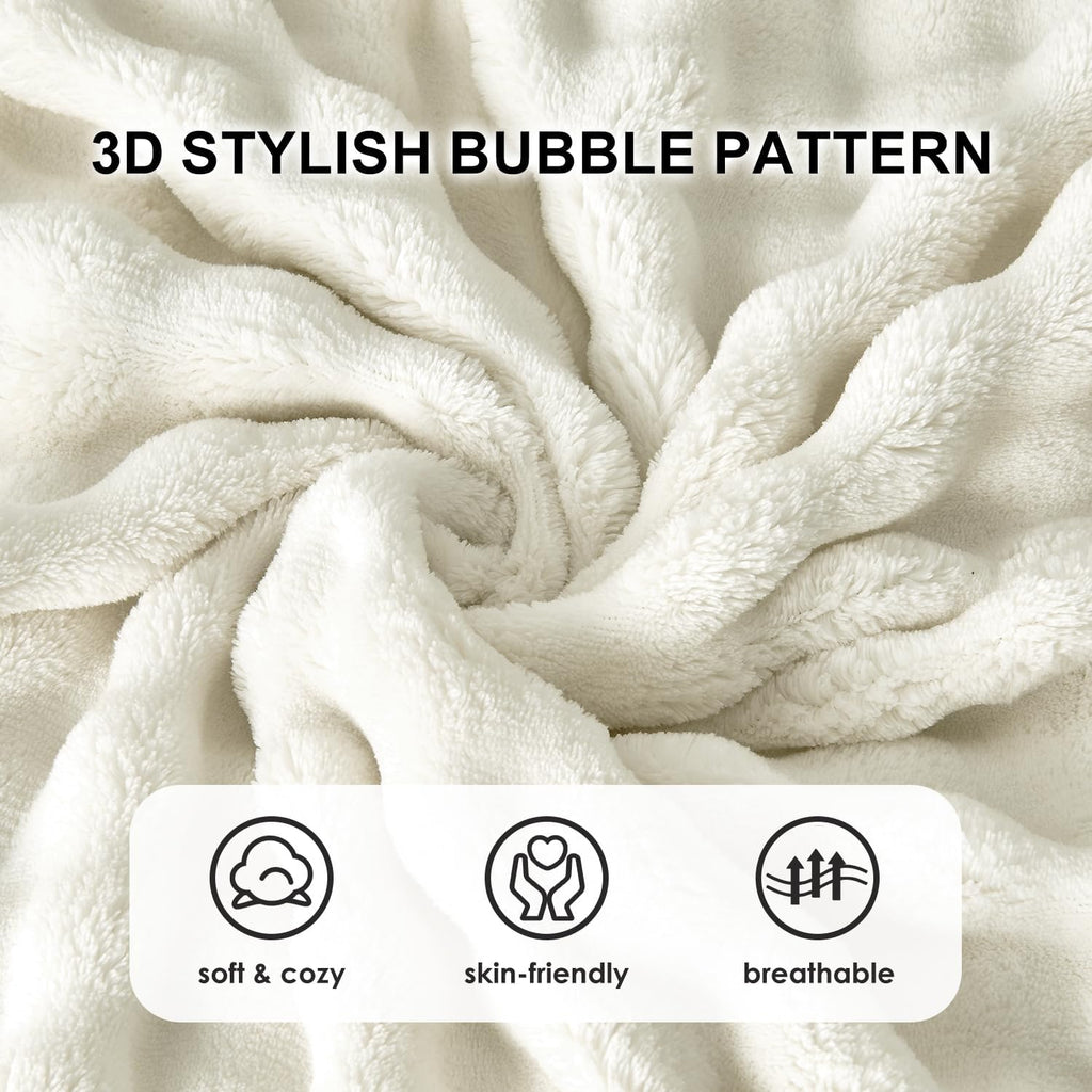 Sochow Decorative Body Pillow Cover 20x54 Inches, Super Soft and Cozy Bubble Textured Fleece Long Body Pillowcase with Zipper Closure,1 Pac…