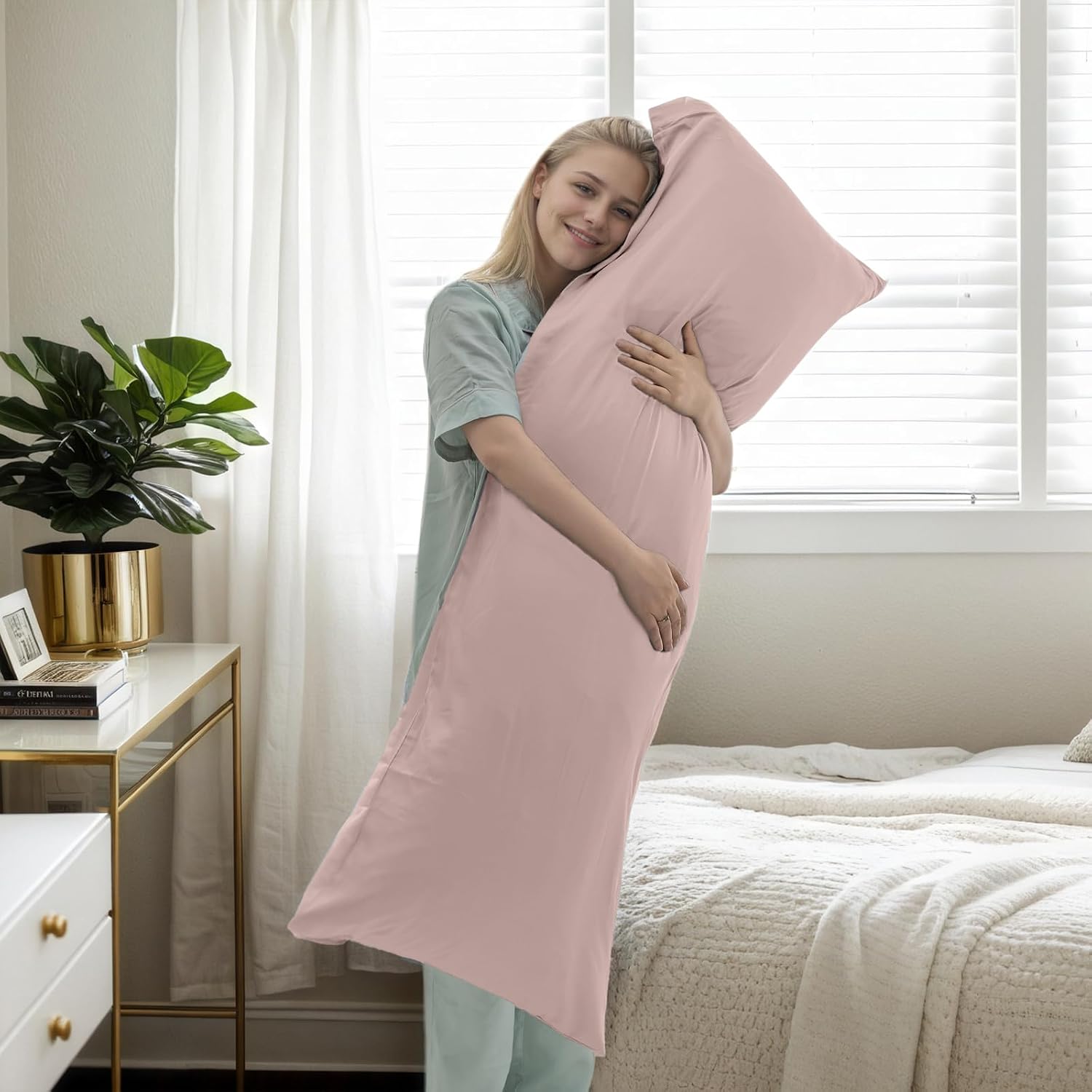 TELUS Body Cooling Pillow Case Cover, Bamboo Rayon & Lyocell Pillowcase with Zipper Closure, Breathable Pillow Case for Hot Sleepers and…