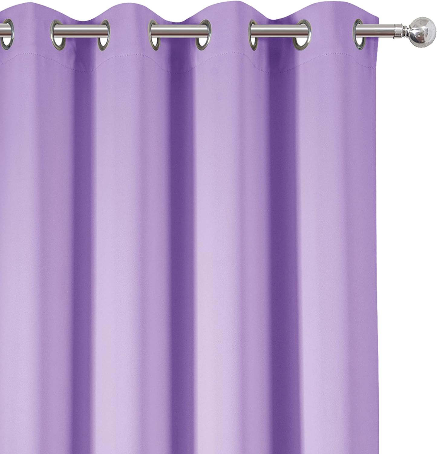 Lemomo Lilac Blackout Curtains 52 x 84 inch/Lavender Curtains Set of 2 Panels/Thermal Insulated Room Darkening Bedroom Curtains 84 inch sil…