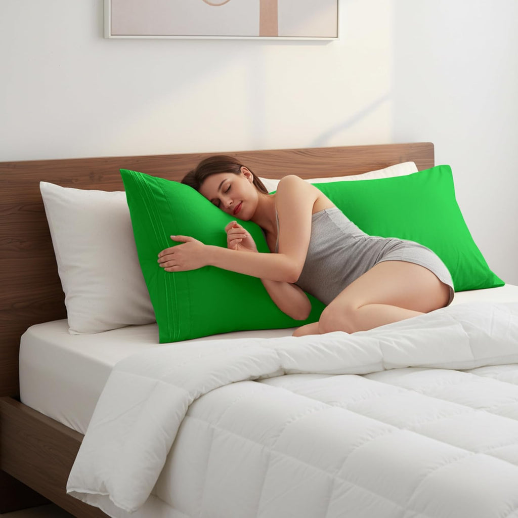 Elegantcomfort Elegant Comfort Luxury Ultra-Soft 1-Piece Pillowcase Set - 1500 Hotel Quality Microfiber Double Brushed - Wrinkle Resistant,…