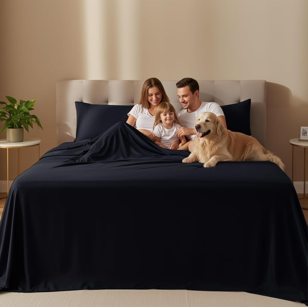 Utopiabedding Utopia Bedding Queen Size Sheet Set – 4 Piece Bed Sheets, Soft and Breathable Microfiber, Includes 1 Fitted Sheet, 1 Flat She…